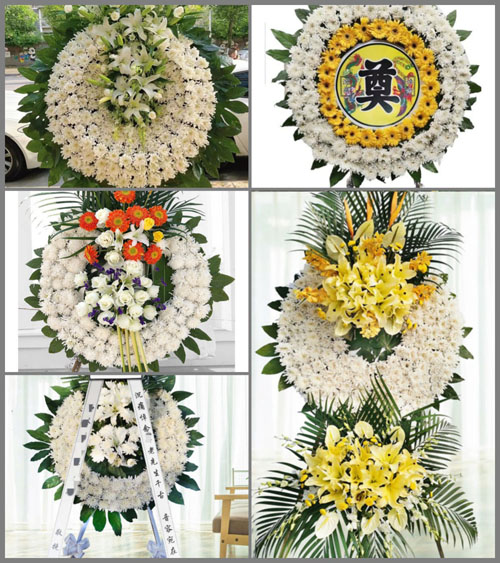 四川成都彭州市丽春镇天鹅村花圈速递